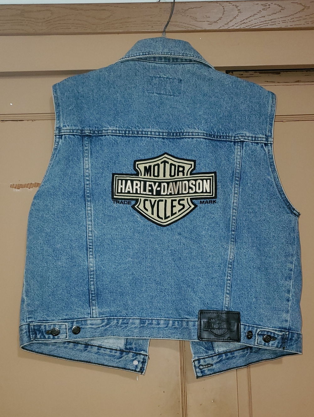 Vintage Harley Davidson Jean Vest